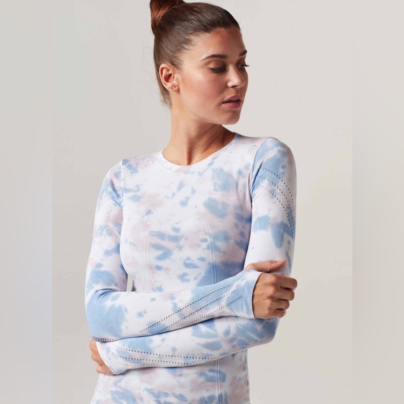 blanc noir Tops - Blanc Noir LS Magnetic Compression Top - Mojave Dawn Pastel